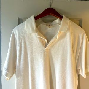 J.Crew Terry cloth short sleeve polo